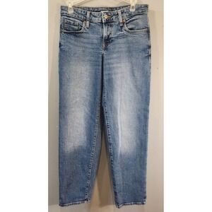 Old Navy Womens OG Loose Low Rise Jeans Light Wash Blue Denim Size 4